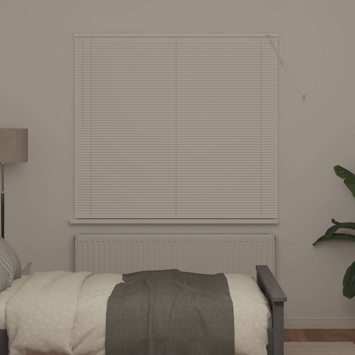 vidaXL Venetian Blind White 150 x 150 cm 25 mm PVC