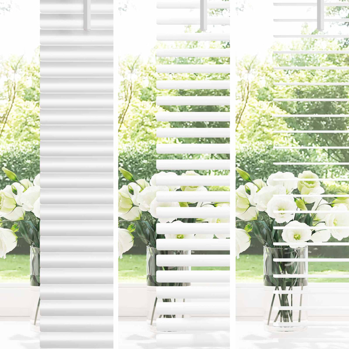 vidaXL Venetian Blind White 150 x 150 cm 25 mm PVC