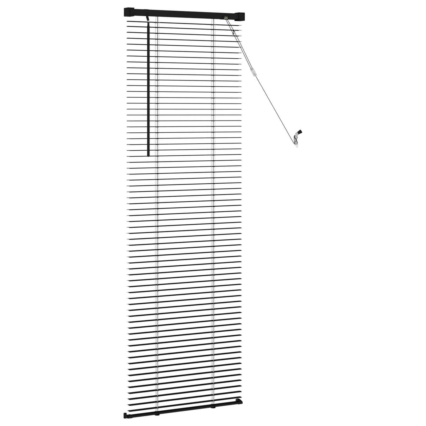 vidaXL Venetian Blind Black 150 x 40 cm 25 mm PVC
