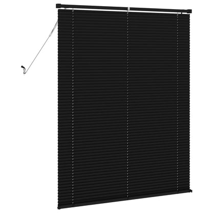 vidaXL Venetian Blind Black 150 x 110 cm 25 mm PVC