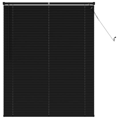 vidaXL Venetian Blind Black 150 x 110 cm 25 mm PVC