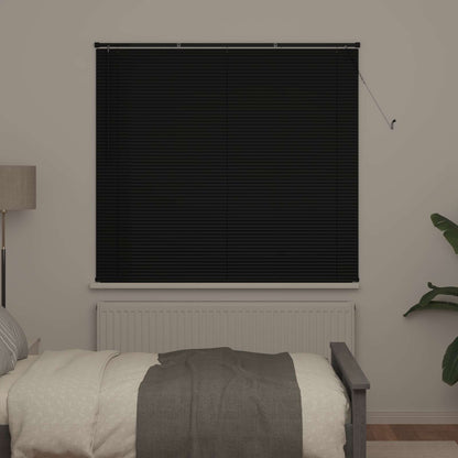 vidaXL Venetian Blind Black 150 x 150 cm 25 mm PVC