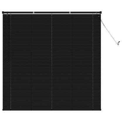 vidaXL Venetian Blind Black 150 x 150 cm 25 mm PVC