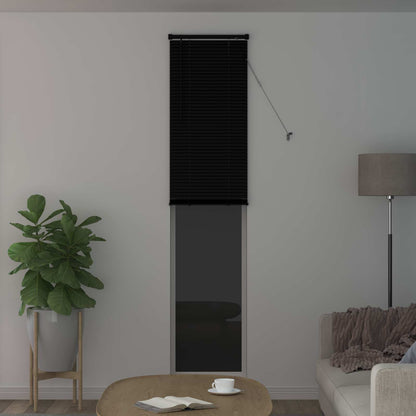 vidaXL Venetian Blind Black 213 x 50 cm 25 mm PVC