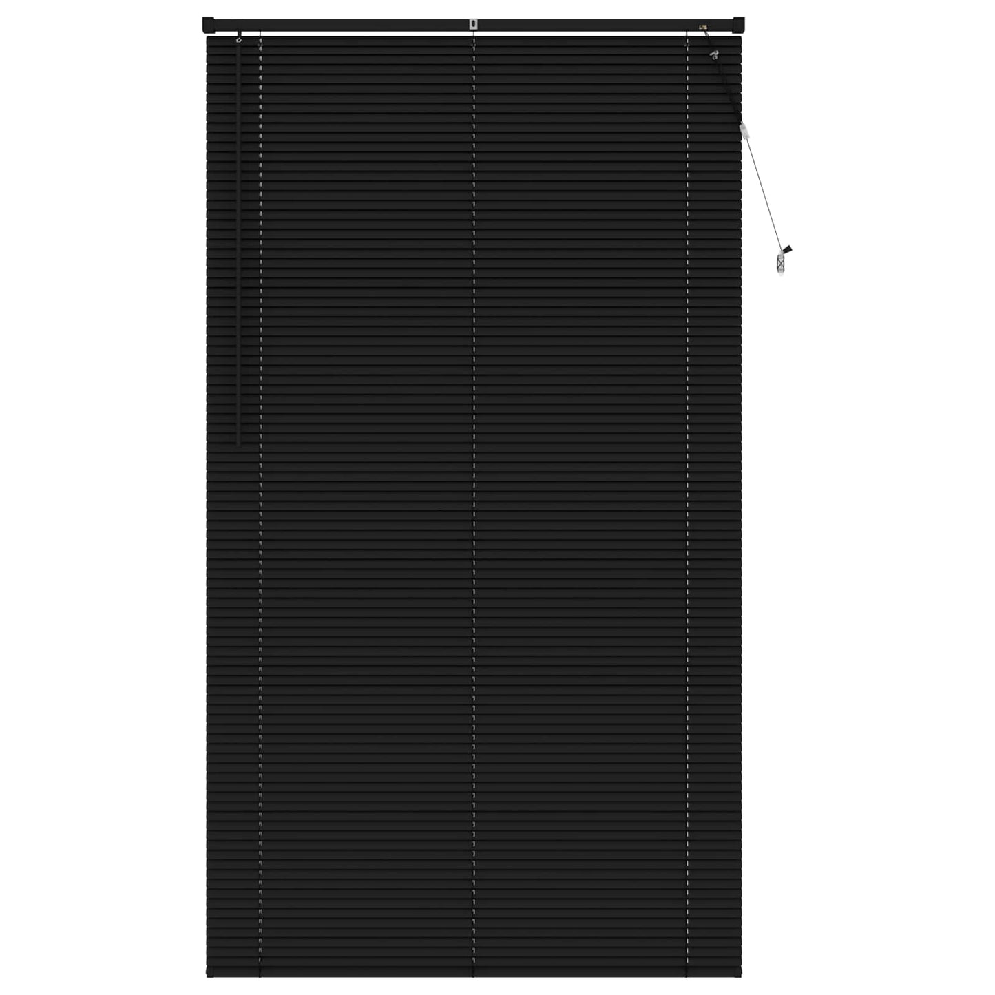 vidaXL Venetian Blind Black 213 x 110 cm 25 mm PVC