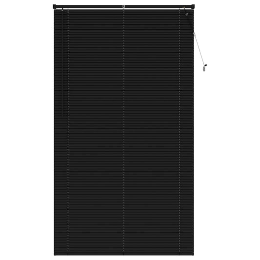 vidaXL Venetian Blind Black 213 x 110 cm 25 mm PVC