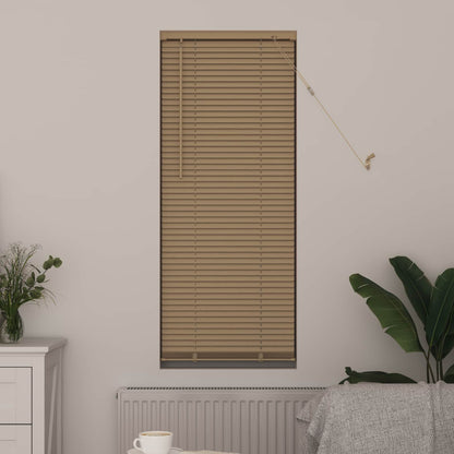 vidaXL Venetian Blind Light Brown with Pattern 150 x 60 cm 25 mm PVC