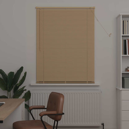 vidaXL Venetian Blind Light Brown with Pattern 150 x 100 cm 25 mm PVC