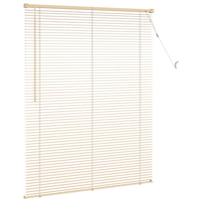 vidaXL Venetian Blind Light Brown with Pattern 150 x 120 cm 25 mm PVC
