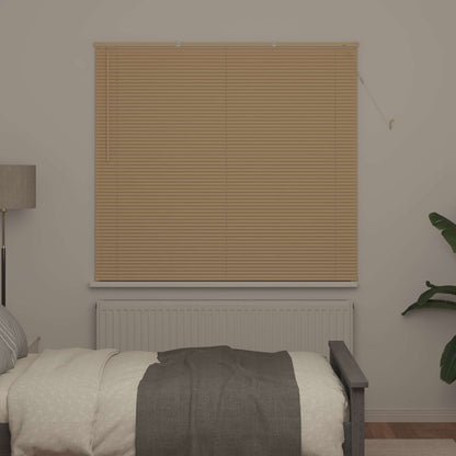 vidaXL Venetian Blind Light Brown with Pattern 150 x 140 cm 25 mm PVC
