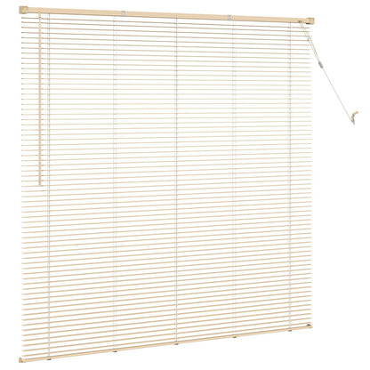 vidaXL Venetian Blind Light Brown with Pattern 150 x 160 cm 25 mm PVC