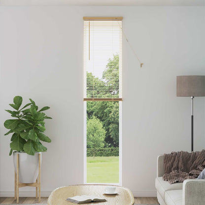 vidaXL Venetian Blind Light Brown with Pattern 213 x 60 cm 25 mm PVC