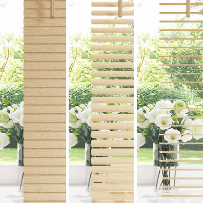 vidaXL Venetian Blind Light Brown with Pattern 213 x 70 cm 25 mm PVC