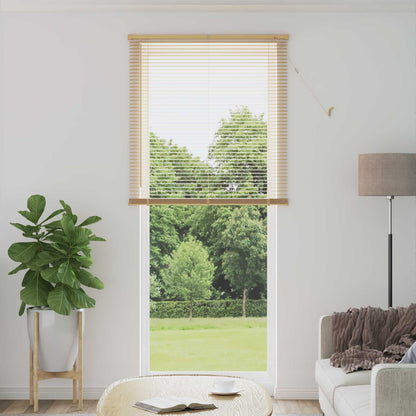 vidaXL Venetian Blind Light Brown with Pattern 213 x 90 cm 25 mm PVC