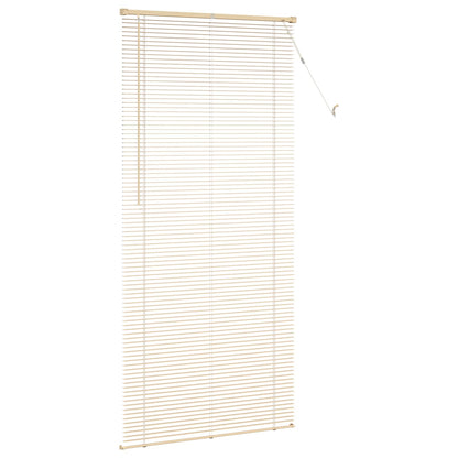 vidaXL Venetian Blind Light Brown with Pattern 213 x 90 cm 25 mm PVC
