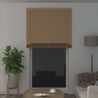 vidaXL Venetian Blind Light Brown with Pattern 213 x 120 cm 25 mm PVC