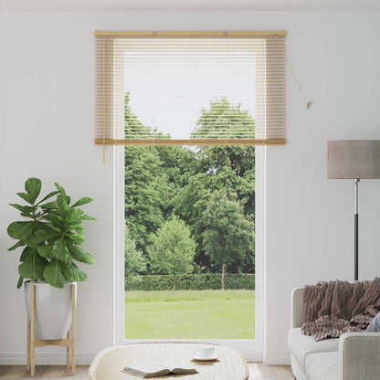 vidaXL Venetian Blind Light Brown with Pattern 213 x 130 cm 25 mm PVC