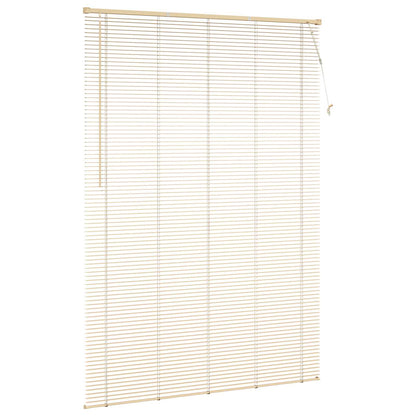 vidaXL Venetian Blind Light Brown with Pattern 213 x 160 cm 25 mm PVC