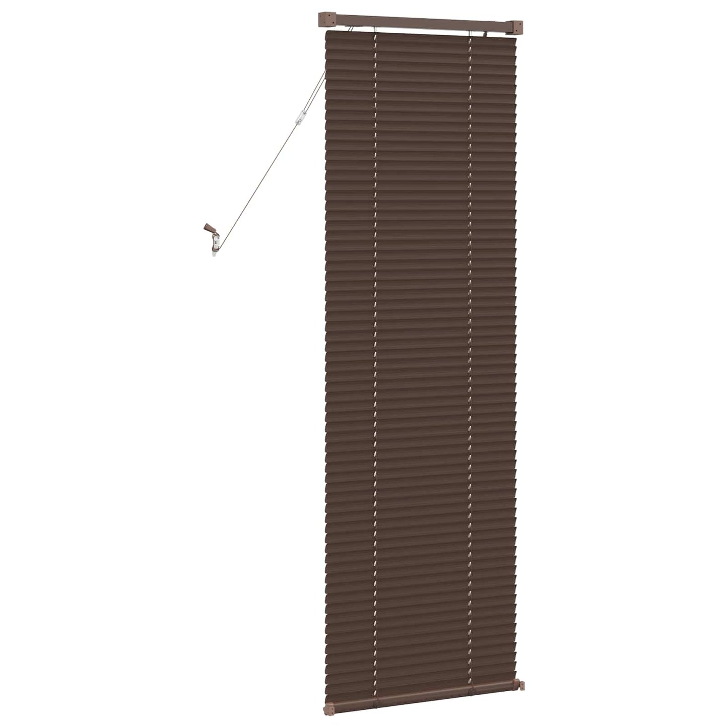 vidaXL Venetian Blind Dark Brown with Pattern 150 x 60 cm 25 mm PVC