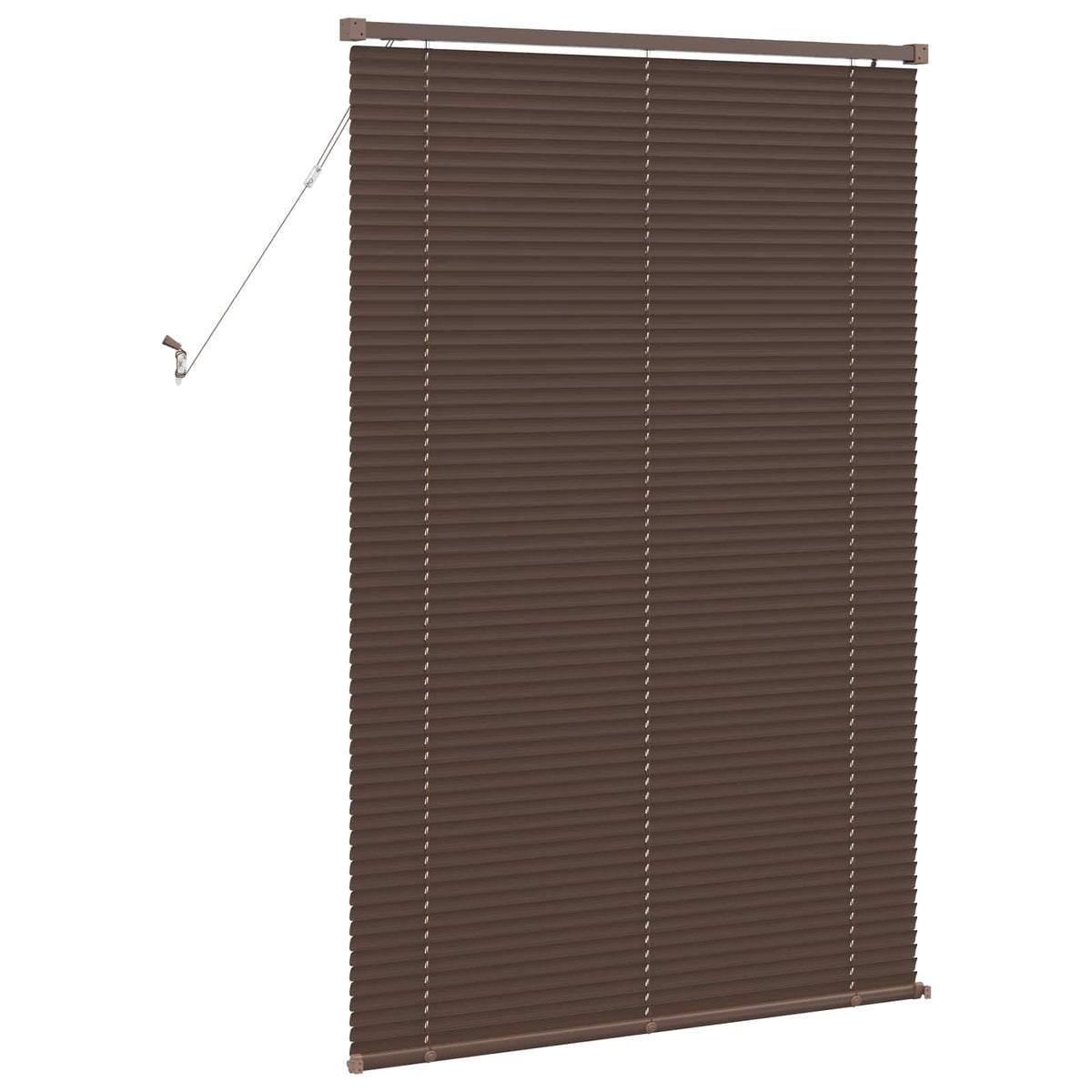 vidaXL Venetian Blind Dark Brown with Pattern 150 x 80 cm 25 mm PVC
