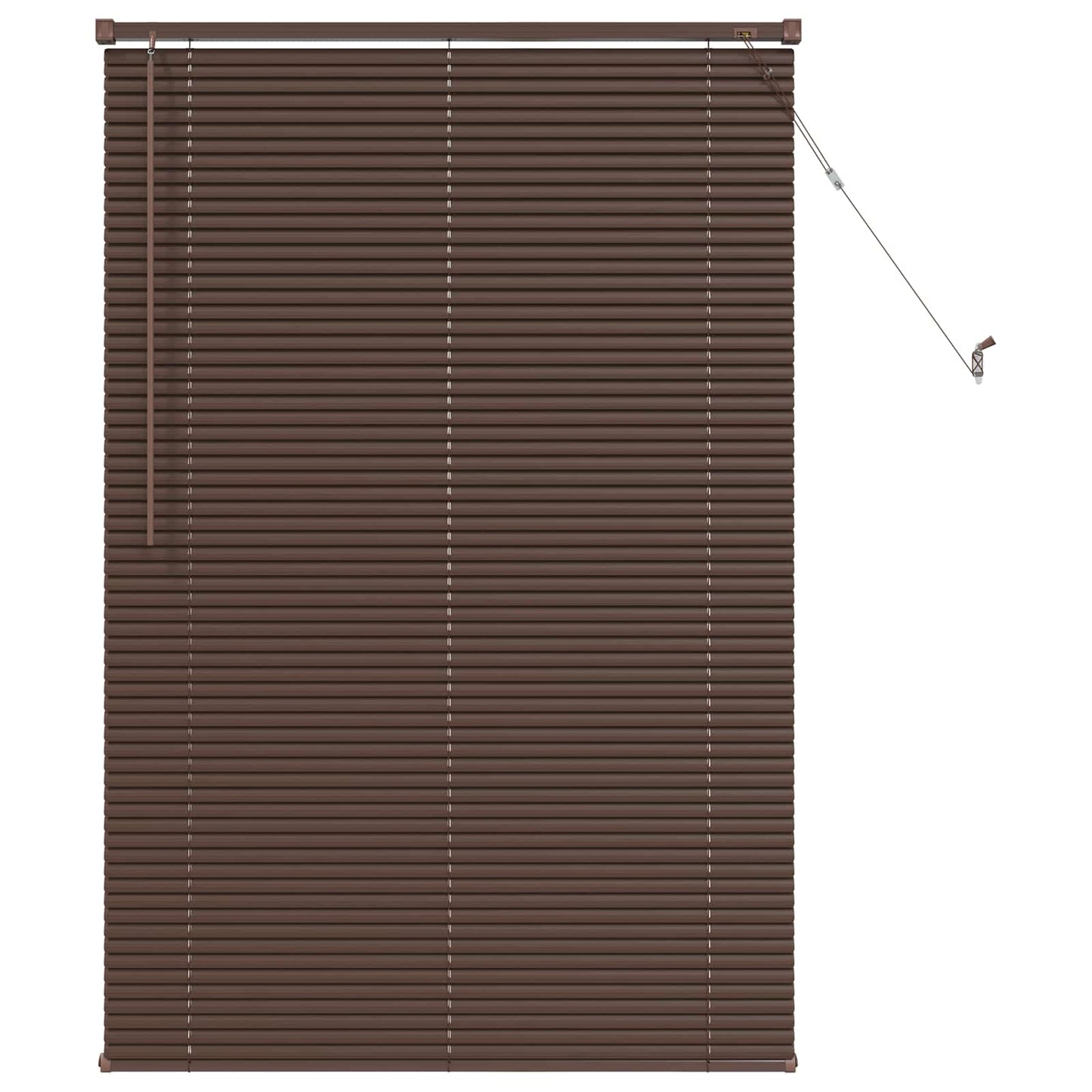 vidaXL Venetian Blind Dark Brown with Pattern 150 x 90 cm 25 mm PVC