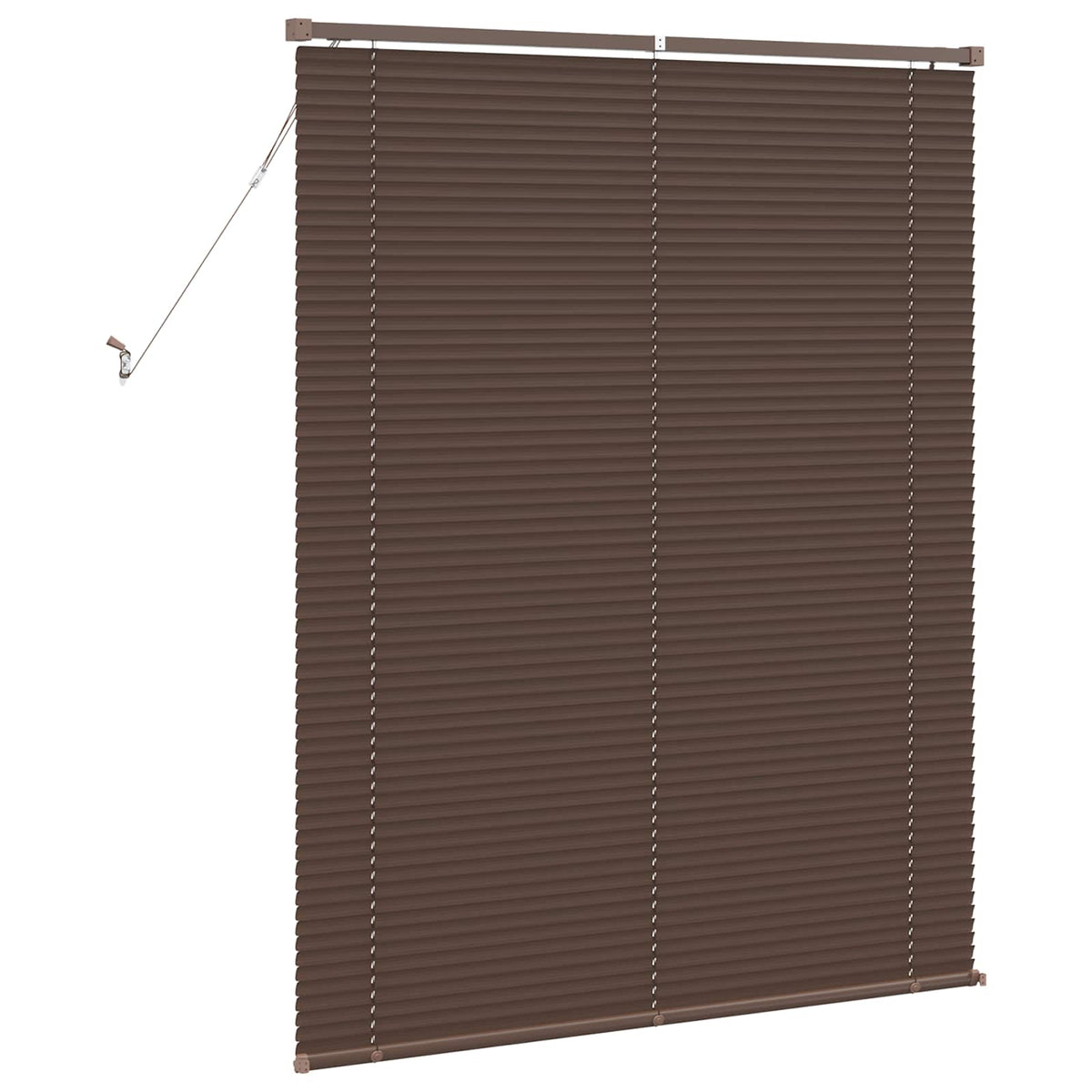 vidaXL Venetian Blind Dark Brown with Pattern 150 x 120 cm 25 mm PVC