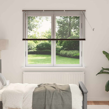 vidaXL Venetian Blind Dark Brown 160 x 150 cm 25 mm PVC