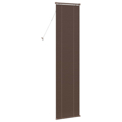 vidaXL Venetian Blind Dark Brown with Pattern 213 x 60 cm 25 mm PVC
