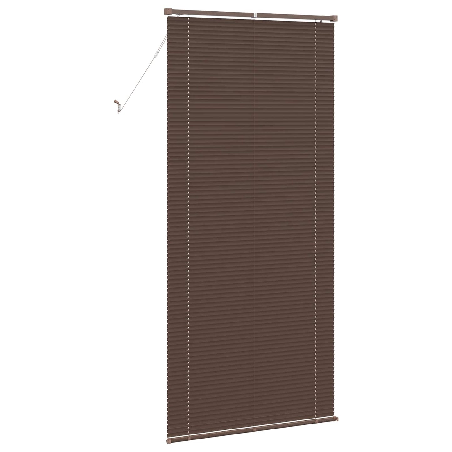 vidaXL Venetian Blind Manual Dark Brown with Pattern 213 x 70 cm PVC