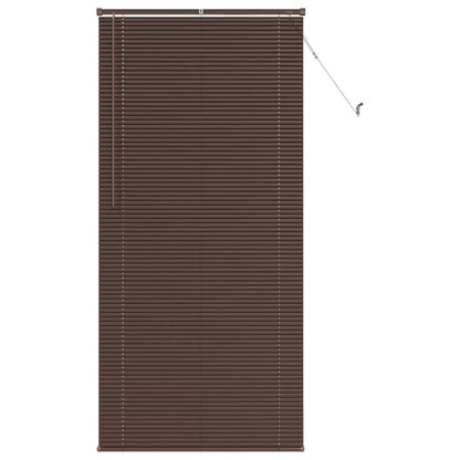 vidaXL Venetian Blind Dark Brown with Pattern 213 x 80 cm 25 mm PVC