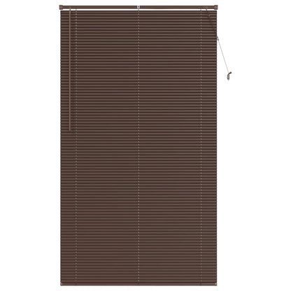 vidaXL Venetian Blind Dark Brown with Pattern 213 x 120 cm 25 mm PVC