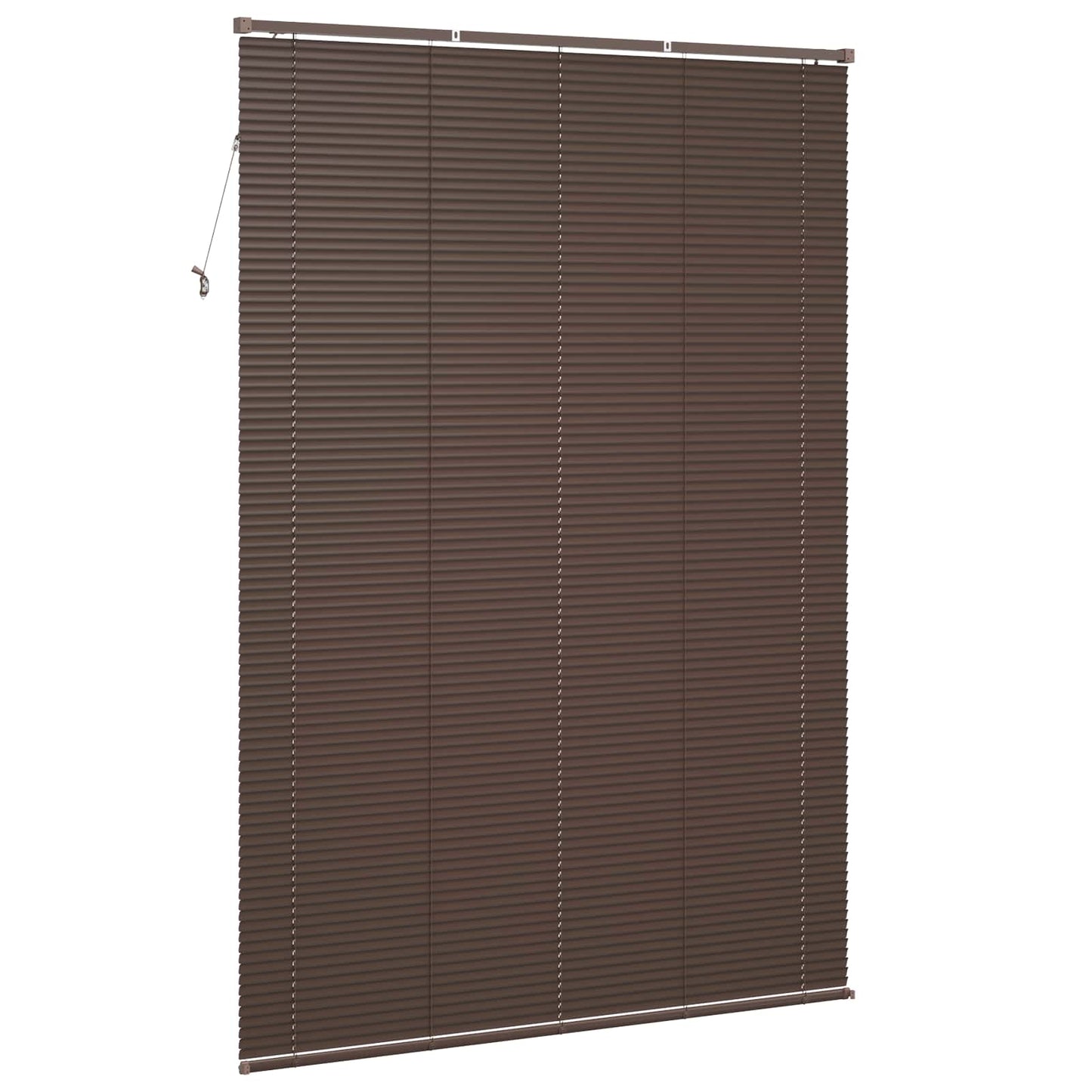 vidaXL Venetian Blind Dark Brown with Pattern 213 x 130 cm 25 mm PVC