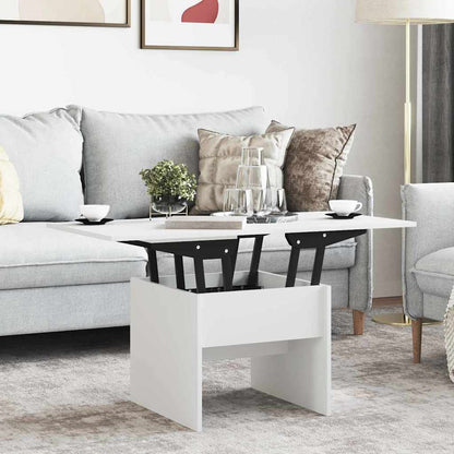 vidaXL Coffee Table White 55 x 54.5 x 45 cm Engineered wood