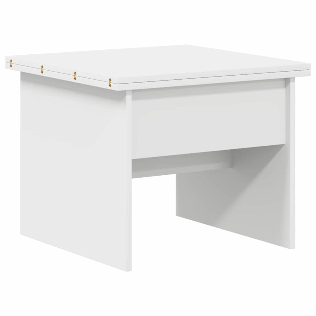 vidaXL Coffee Table White 55 x 54.5 x 45 cm Engineered wood