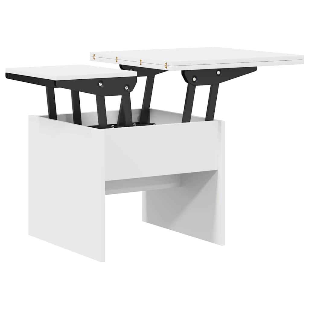 vidaXL Coffee Table White 55 x 54.5 x 45 cm Engineered wood