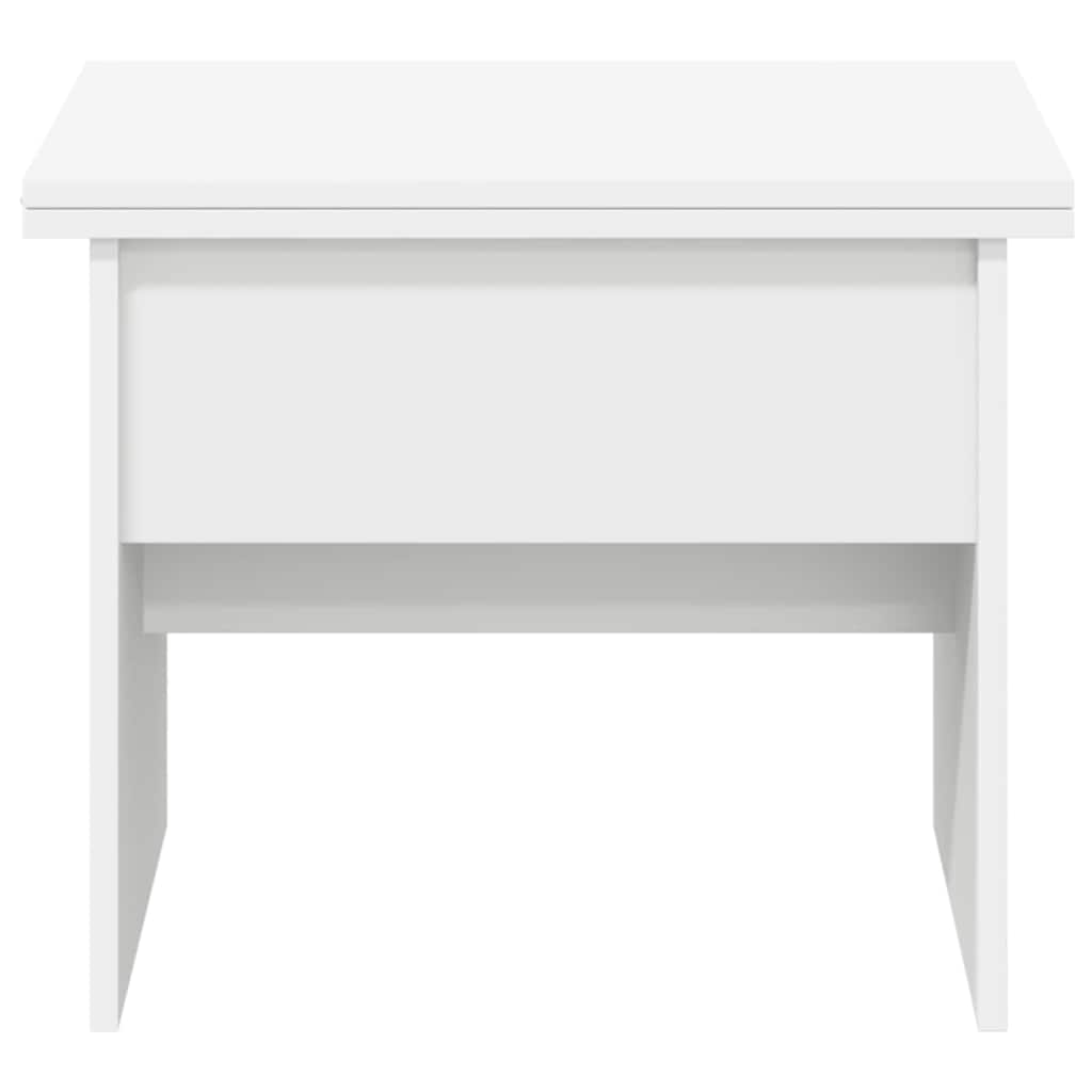 vidaXL Coffee Table White 55 x 54.5 x 45 cm Engineered wood