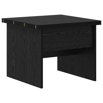 vidaXL Coffee Table Black Oak 55 x 54.5 x 45 cm Engineered wood
