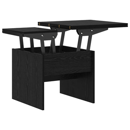 vidaXL Coffee Table Black Oak 55 x 54.5 x 45 cm Engineered wood