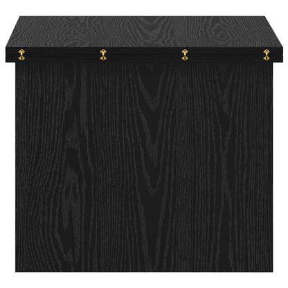 vidaXL Coffee Table Black Oak 55 x 54.5 x 45 cm Engineered wood
