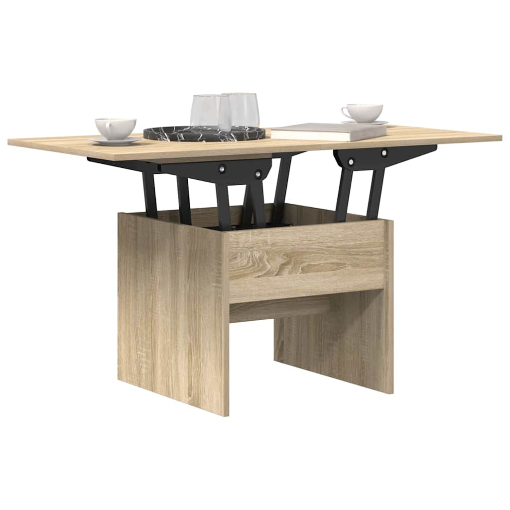 vidaXL Coffee Table Sonoma Oak 55 x 54.5 x 45 cm Engineered wood