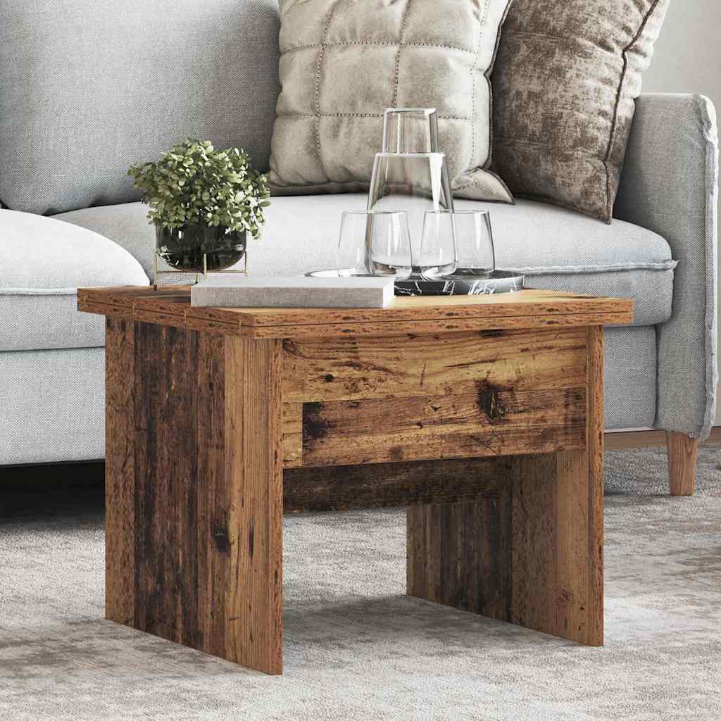 vidaXL Coffee Table Old Wood 55 x 54.5 x 45 cm Engineered wood
