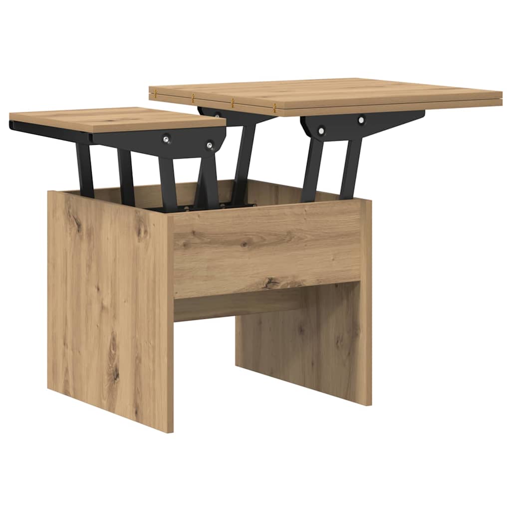 vidaXL Coffee Table Artisan Oak 55 x 54.5 x 45 cm Engineered wood