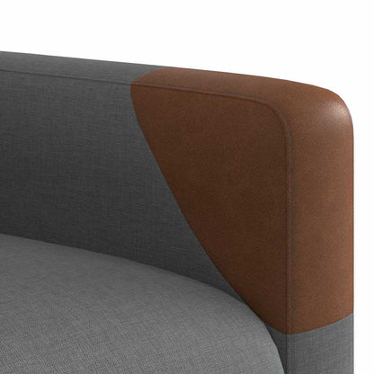 vidaXL Recliner Chair Dark Grey Fabric