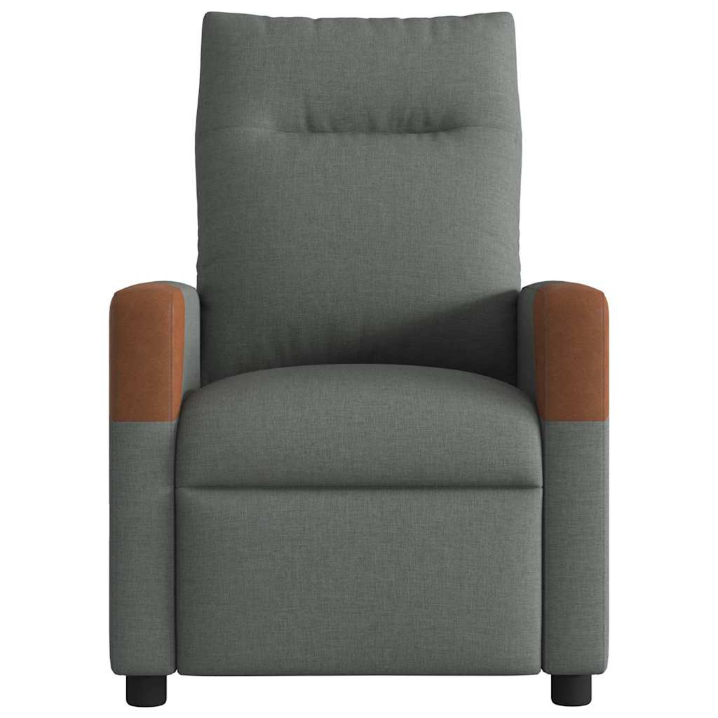 vidaXL Massage Recliner Chair Dark grey 69 x 86 x 100 cm Fabric