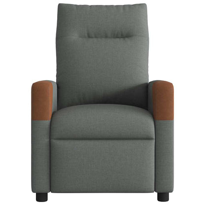 vidaXL Massage Recliner Chair Dark grey 69 x 86 x 100 cm Fabric