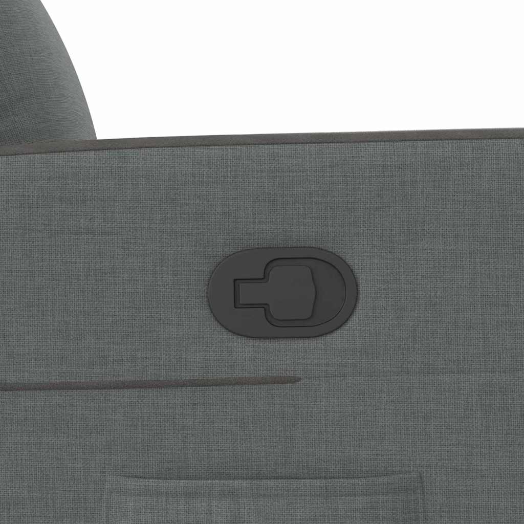 vidaXL Recliner Chair Reclining Dark Grey 69 x 86 x 100 cm Fabric
