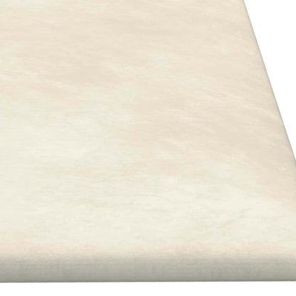 vidaXL Wall Headboard 12 pcs Cream Velvet