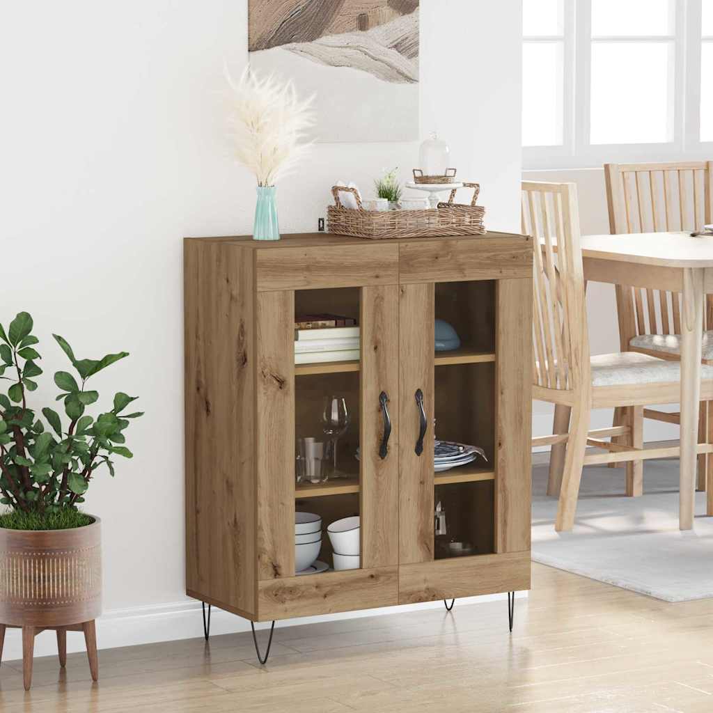 vidaXL Sideboard Artisan Oak 69.5 x 34 x 90 cm Engineered Wood