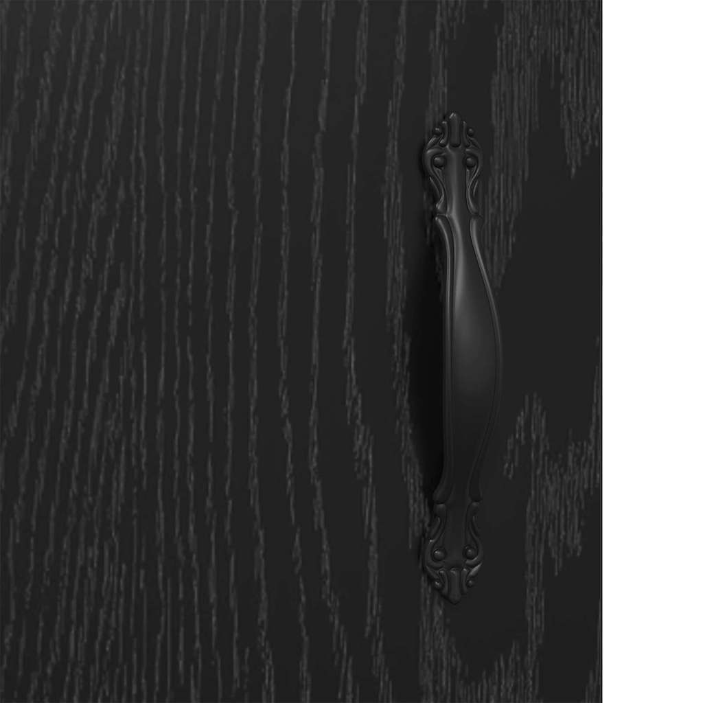 vidaXL Sideboard Black Oak 69.5 x 34 x 90 cm Engineered Wood
