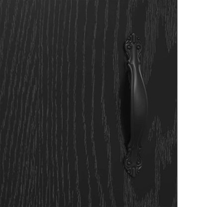 vidaXL Sideboard Black Oak 69.5 x 34 x 90 cm Engineered Wood